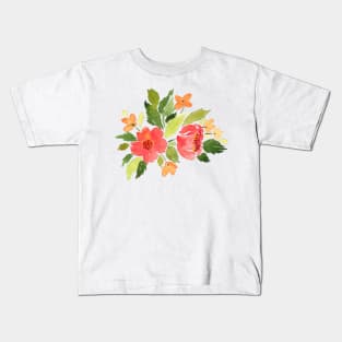 Red Camellias Kids T-Shirt